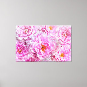 Lienzo Shabby Chic Pink Pastel Pink Peonies