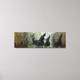 Lienzo 🌃 🎨 Shadowy Carriage Ride 🐎