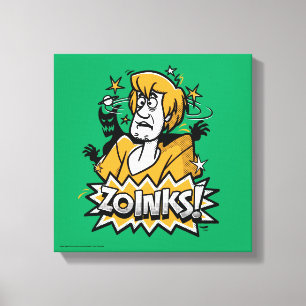 Lienzo Shaggy "Zoinks!" Halftone Graphic