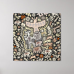 Lienzo Shaman Peyote Ritual