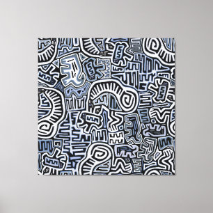 Lienzo Shaman Peyote Ritual Mola