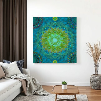 Lienzo Shambala Tantric Nymphaea mandala art