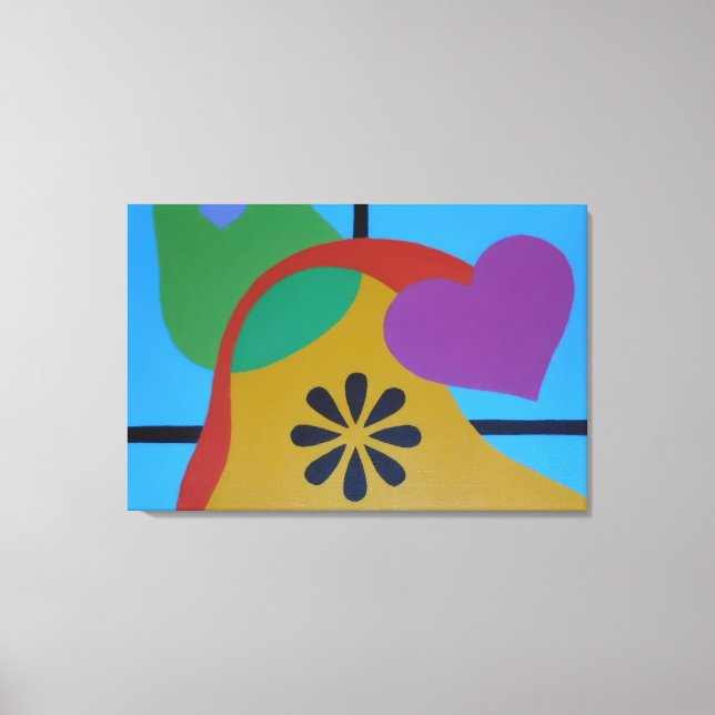 Lienzo Shapes of Colorful Joy Canvas Print (Anverso)