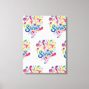 Lienzo Shavuot - Colorida celebración de Shavuot