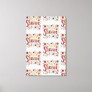 Lienzo Shavuot - Diseño de Shavuot floral