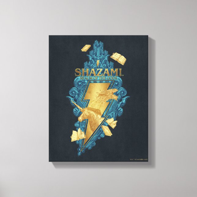 Lienzo ¡SHAZAM! Furia de los dioses | Logotipo Realm of t (Anverso)