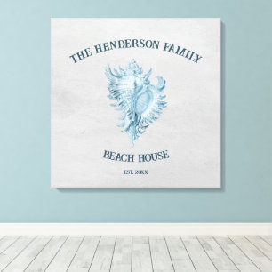 Lienzo Shell de conexión azul