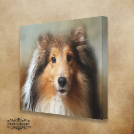Lienzo Sheltie Canine