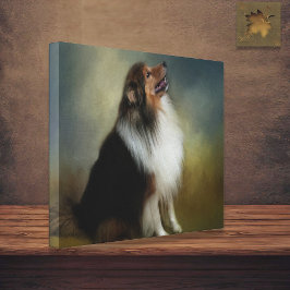 Lienzo Sheltie Shetland Oveja Canvas de Perro