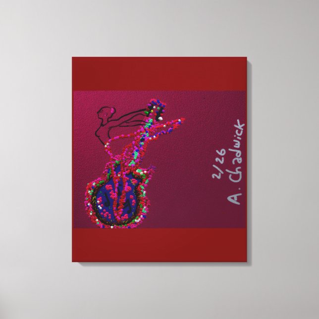 Lienzo She's Become One with the Music  (Anverso)