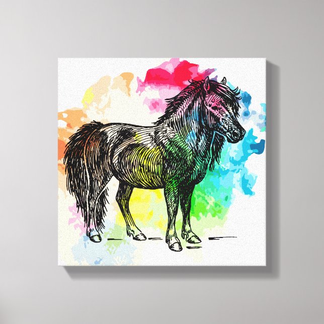 Lienzo Shetland Pony (Anverso)