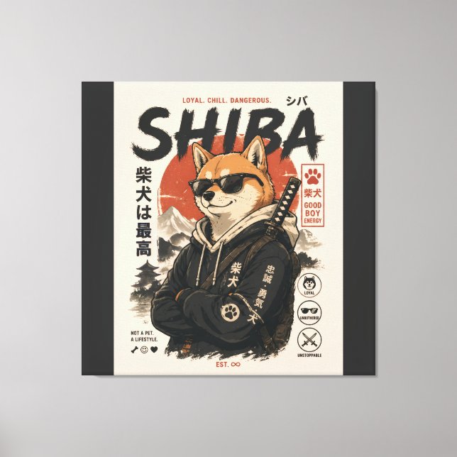 LIENZO SHIBA EL PROTECTOR (Anverso)