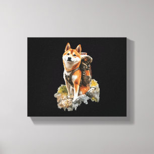 Lienzo Shiba Pitbull Inu