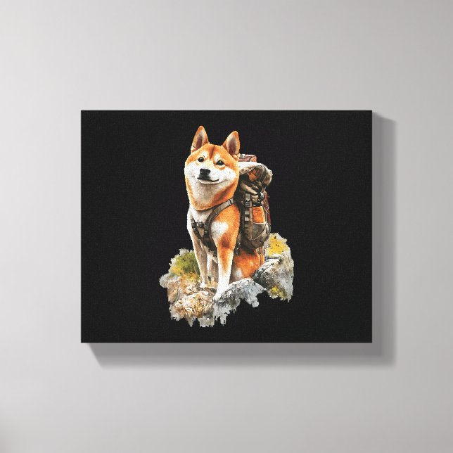 Lienzo Shiba Pitbull Inu (Anverso)