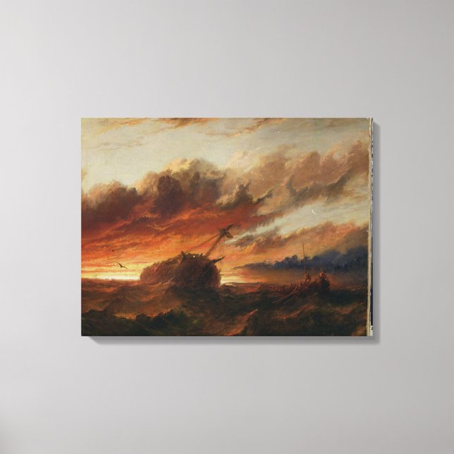 Lienzo Shipwreck, c.1850 (aceite sobre lienzo) (Anverso)