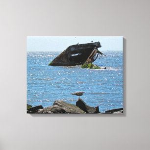 Lienzo Shipwreck de Cape May