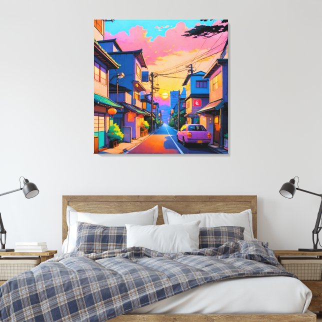 Lienzo "Shizuka no Michi" (Calle Tranquila) (Insitu(Dormitorio))