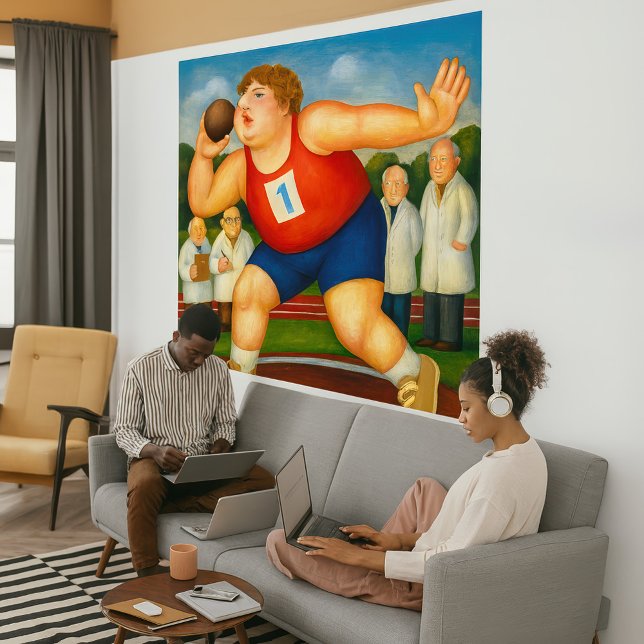 Lienzo Shotput - Large Wrapped Canvas Art Print (Shotput - Large Wrapped Canvas Art Print)