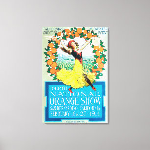 Lienzo ShowPoster anaranjado nacional #2