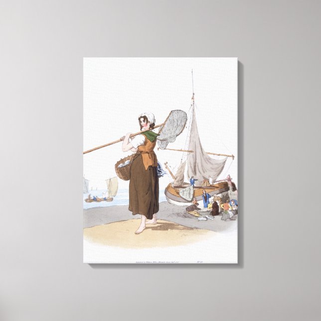 Lienzo Shrimper, de 'Costume de Gran Bretaña', (Anverso)