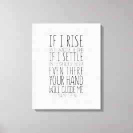 Lienzo Si Me Levanto Sobre Las Alas Del Amanecer, Salmo 1