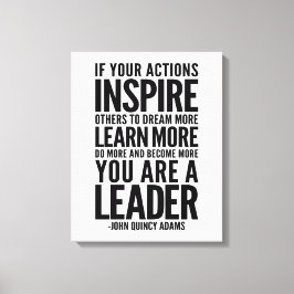 Lienzo Si Sus Acciones Inspiran A Otros, John Quincy Adam