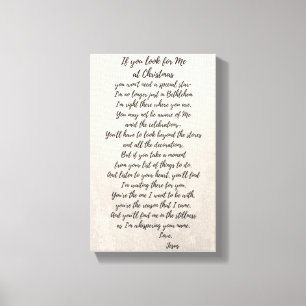Lienzo Si usted me busca en el navidad