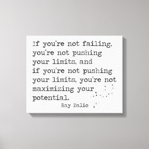 Lienzo Si usted no está fallando… - irradie Dalio
