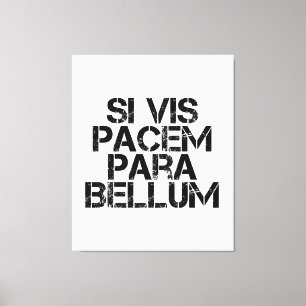 Lienzo Si Vis Pacem Para Bellum