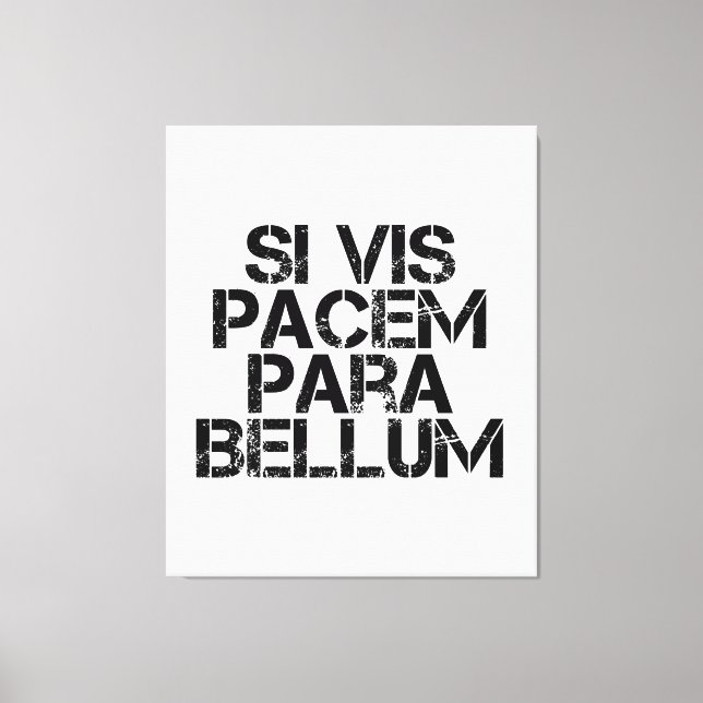 Lienzo Si Vis Pacem Para Bellum (Anverso)