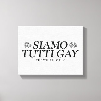 Lienzo Siamo Tutti Gay - El Lotus blanco