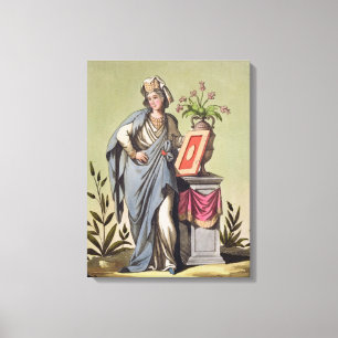 Lienzo Sibil de Cumae, No. 16 de la "Roma antigua", grave