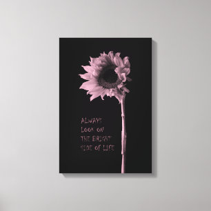 Lienzo "Siempre miren el lado luminoso de la vida" giraso