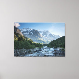 Lienzo Sierra   Mont Blanc Massif, Italia
