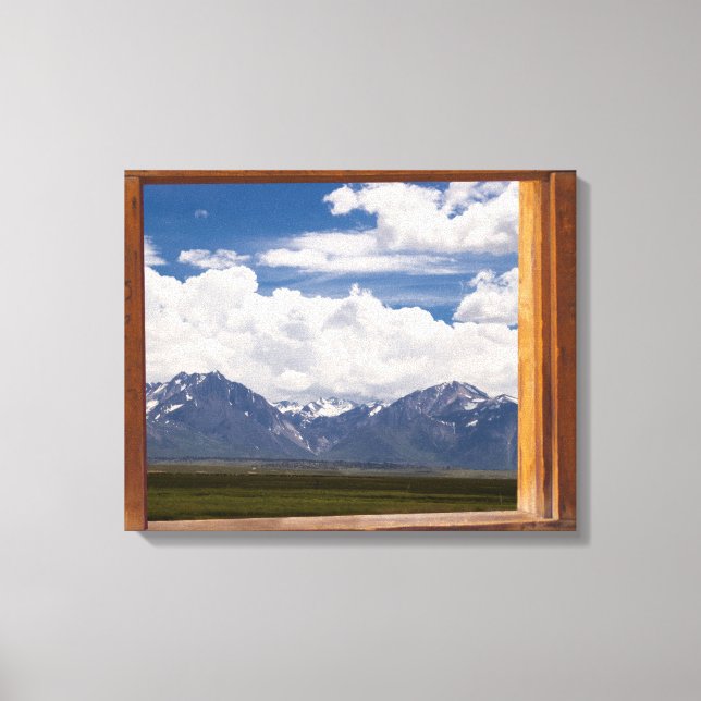 Lienzo Sierra Nevada A Través De La Ventana De Cabina (Anverso)