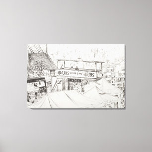 Lienzo Sierre a la raza de la montaña de Zinal el final