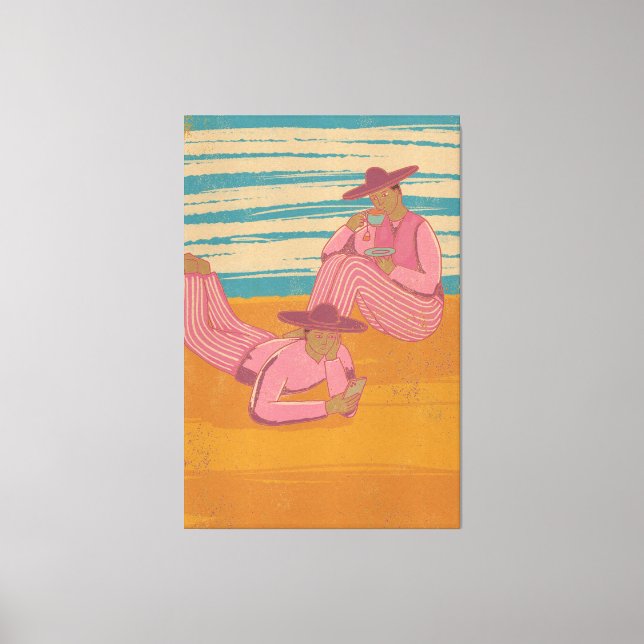 Lienzo Siesta mexicana (Anverso)