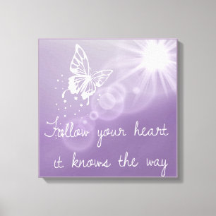 Lienzo Siga su corazón que sabe la lona de la manera