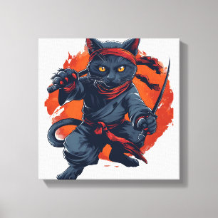 Lienzo Sigilo de Gato Ninja