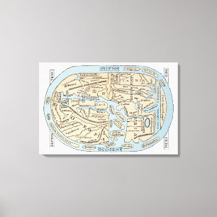 Lienzo Siglo II del MAPA DEL MUNDO