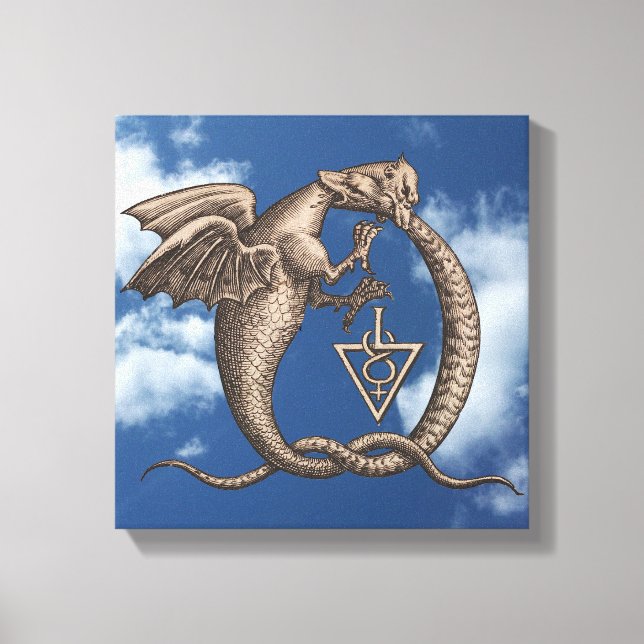 Lienzo Siglos de alquimia de azufre y mercurio (Anverso)