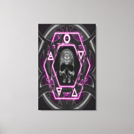 Lienzo Siglos de cráneo y sellos