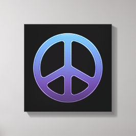 Lienzo Signo de paz púrpura