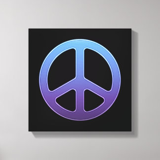 Lienzo Signo de paz púrpura