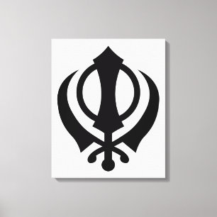 Lienzo Sikh Khanda