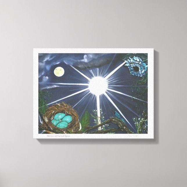 Lienzo Silence of Sacred Space (Anverso)