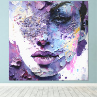 "Silencio cristalino" - Un retrato morado