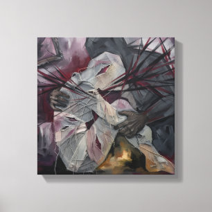 Lienzo Silencio Destrozado