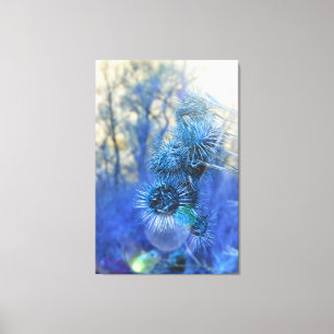 Lienzo Silencio en morado