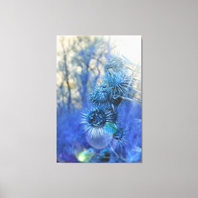 Lienzo Silencio en morado (Anverso)